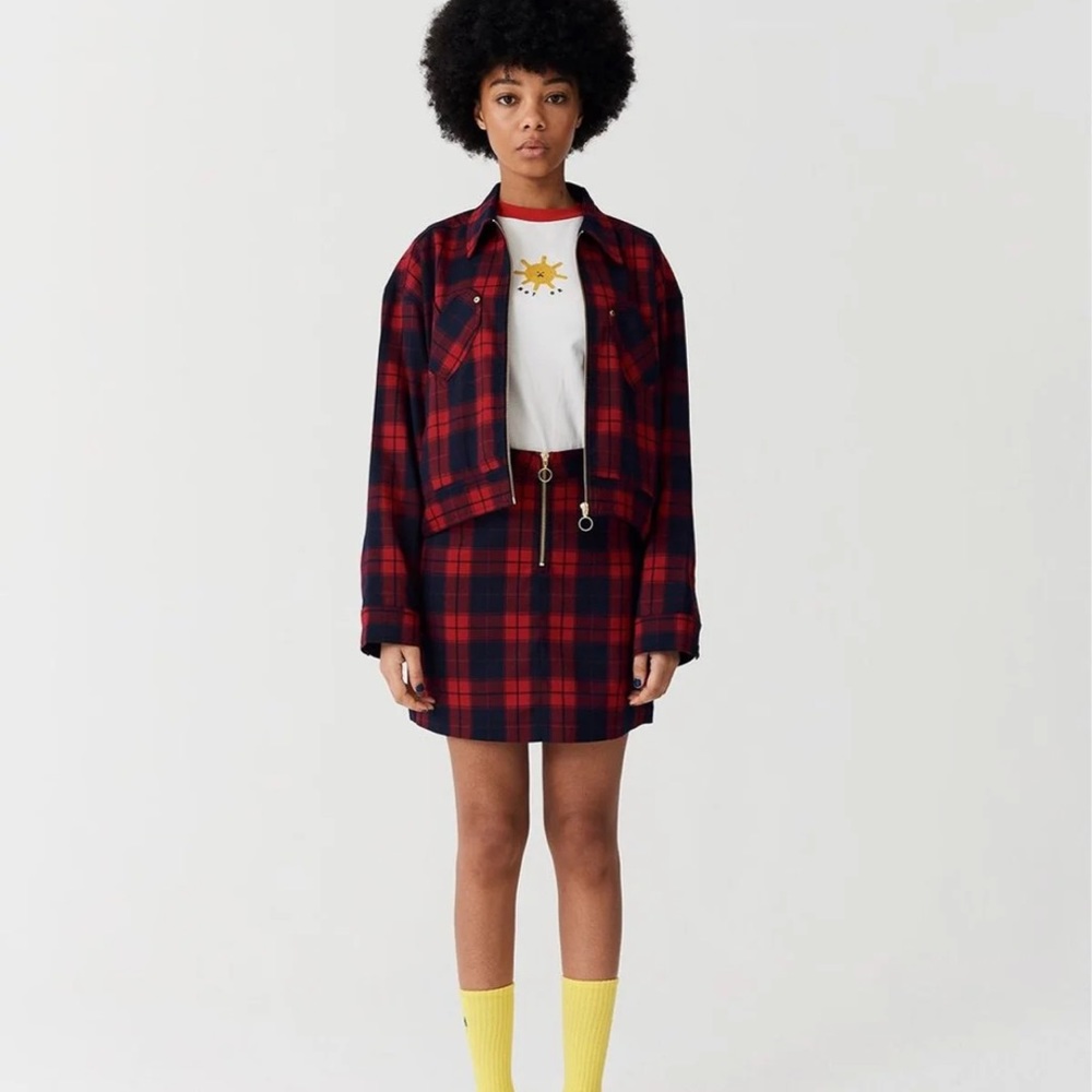 lazy oaf heart pocket skirt